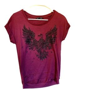 ROCK REPUBLIC Phoenix Bird Loose Top